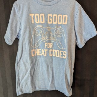 Childrens Place Blue Too Good For Cheat Codes Short Sleeve Shirt