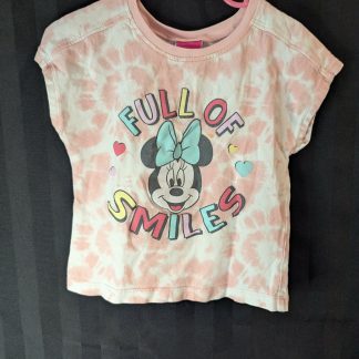 Disney Junior Minnie Mouse Full Of Smiles Short Sleeve Shirt