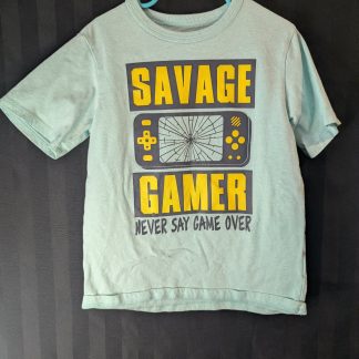 Childrens Place Savage Gamer Never Say Game Over Short Sleeve